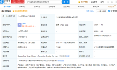 唯品會(huì)布局新領(lǐng)域 成立信息服務(wù)公司 拓寬網(wǎng)絡(luò)技術(shù)服務(wù)與廣告制作業(yè)務(wù)